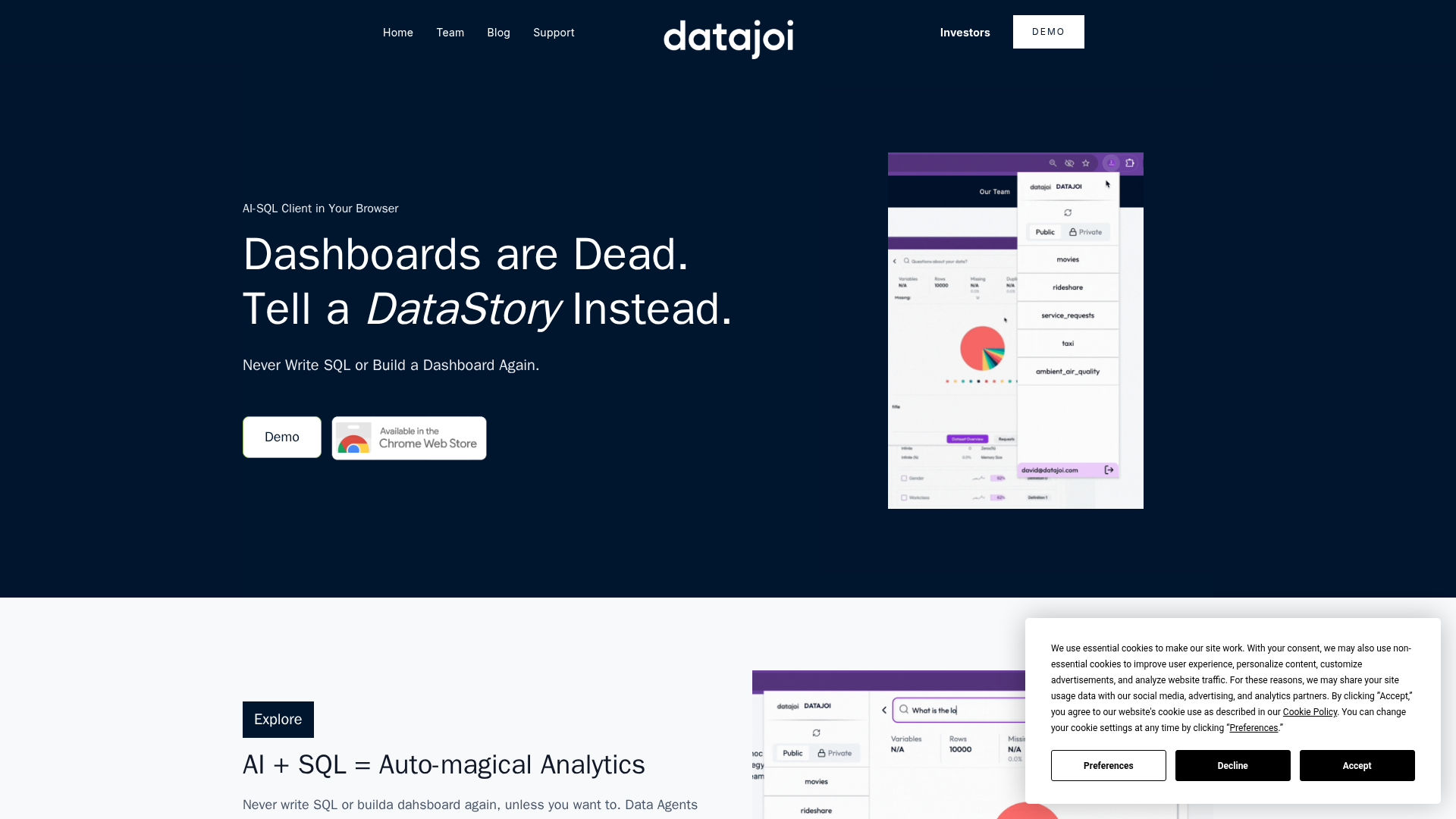 Datajoi screenshot