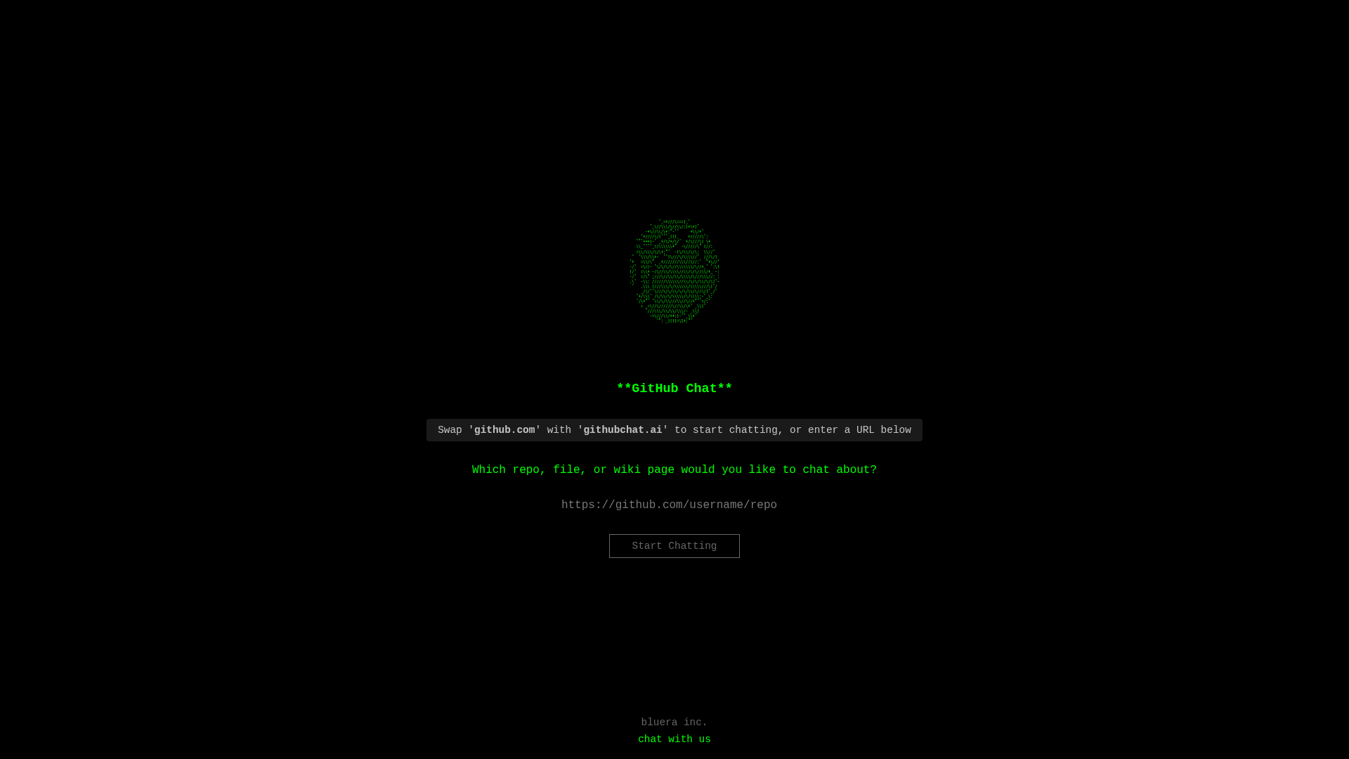 GitHub Chat screenshot