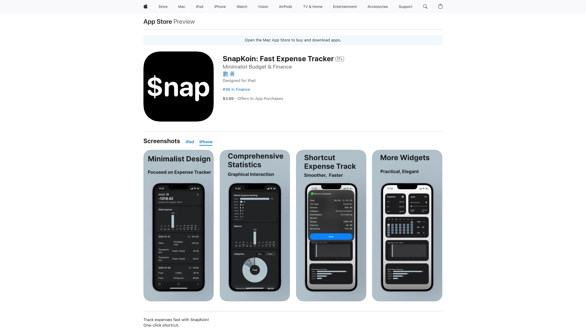 SnapKoin: Fast Expense Tracker screenshot