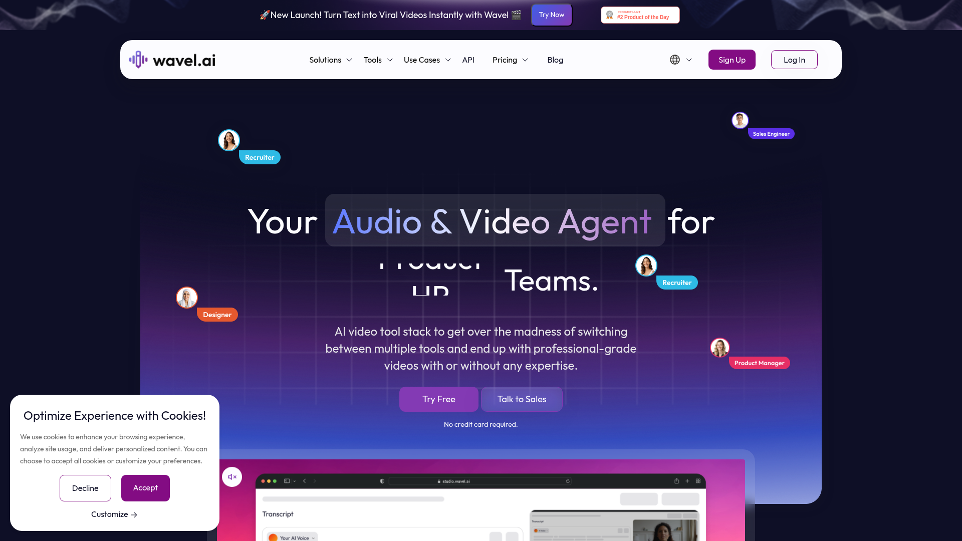 Wavel AI screenshot