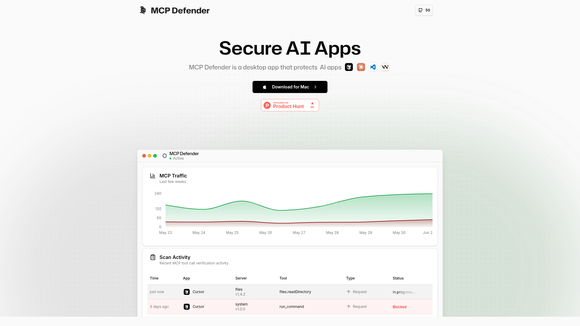 MCP Defender screenshot