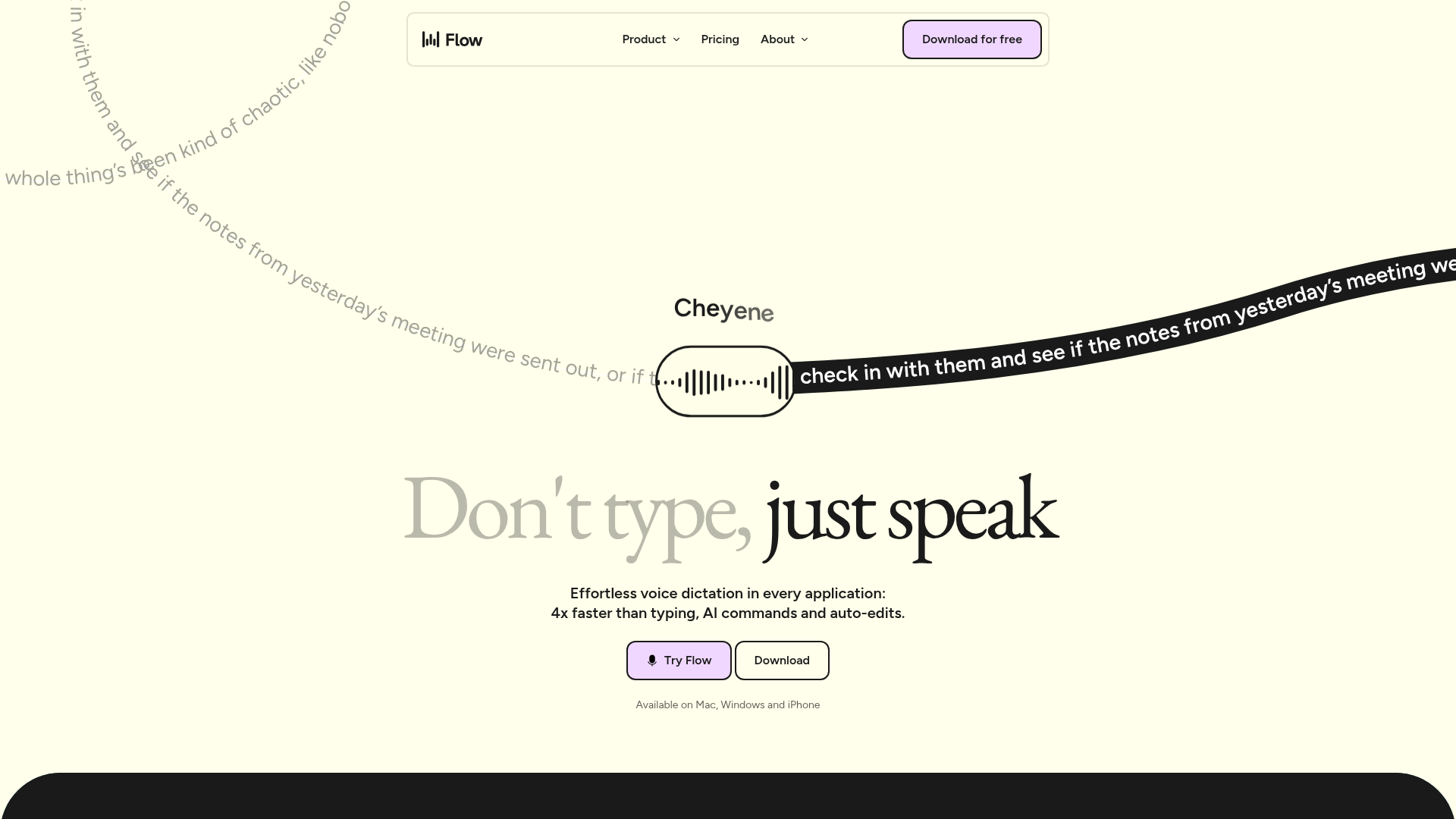Wispr Flow screenshot