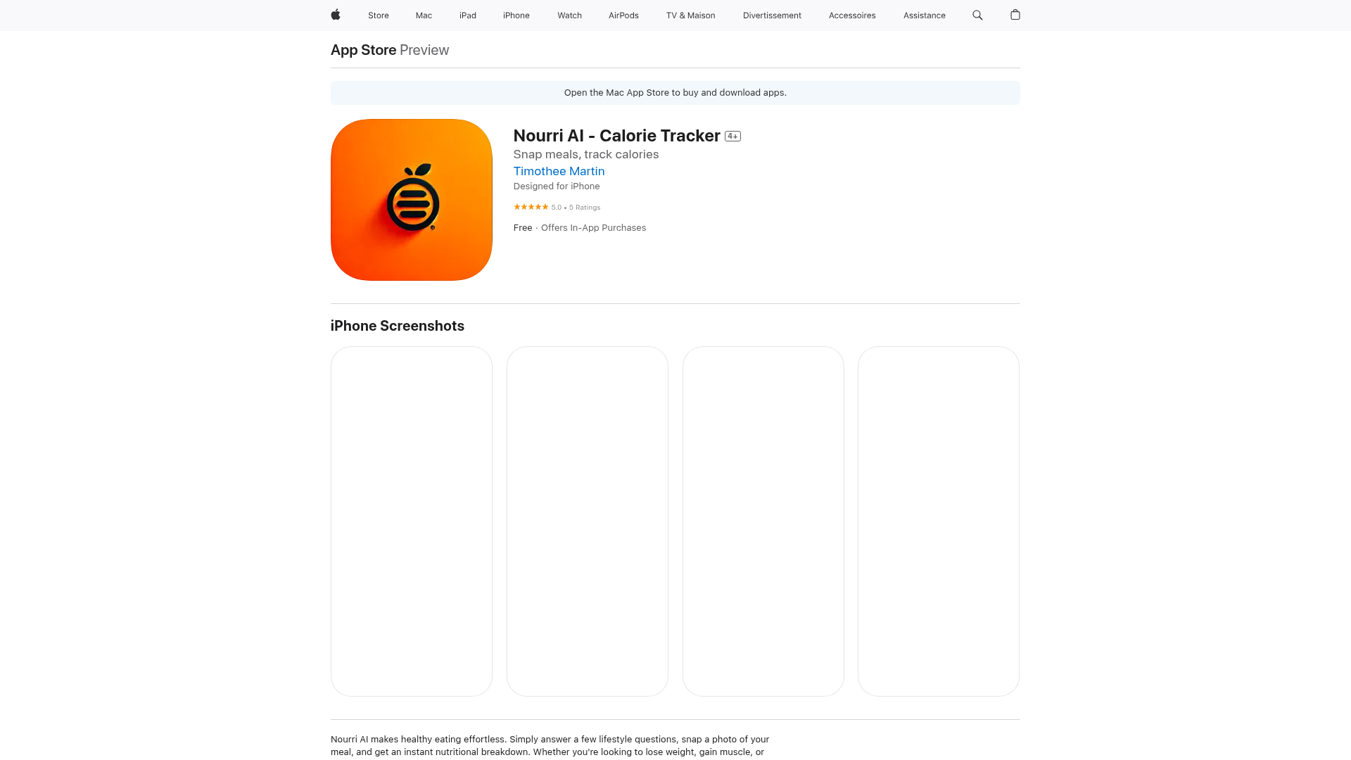 Nourri AI - Calorie Tracker screenshot