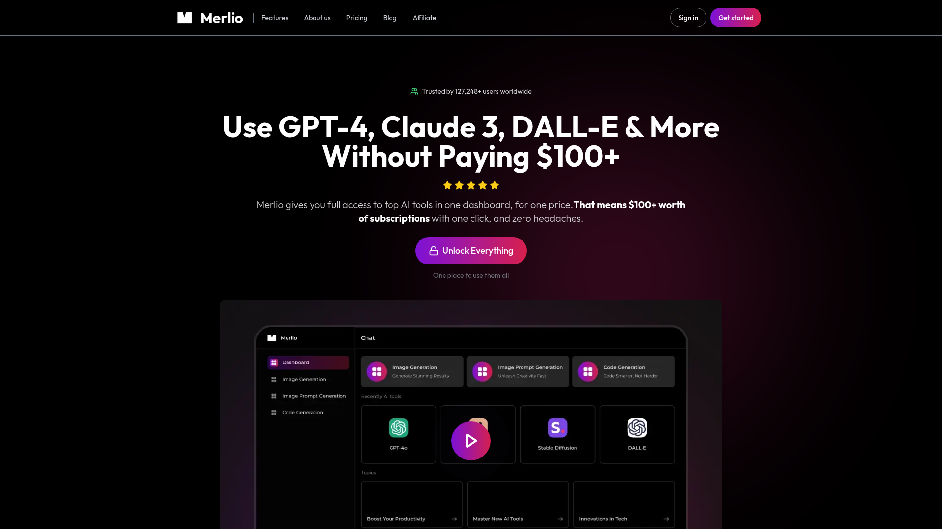 Merlio screenshot
