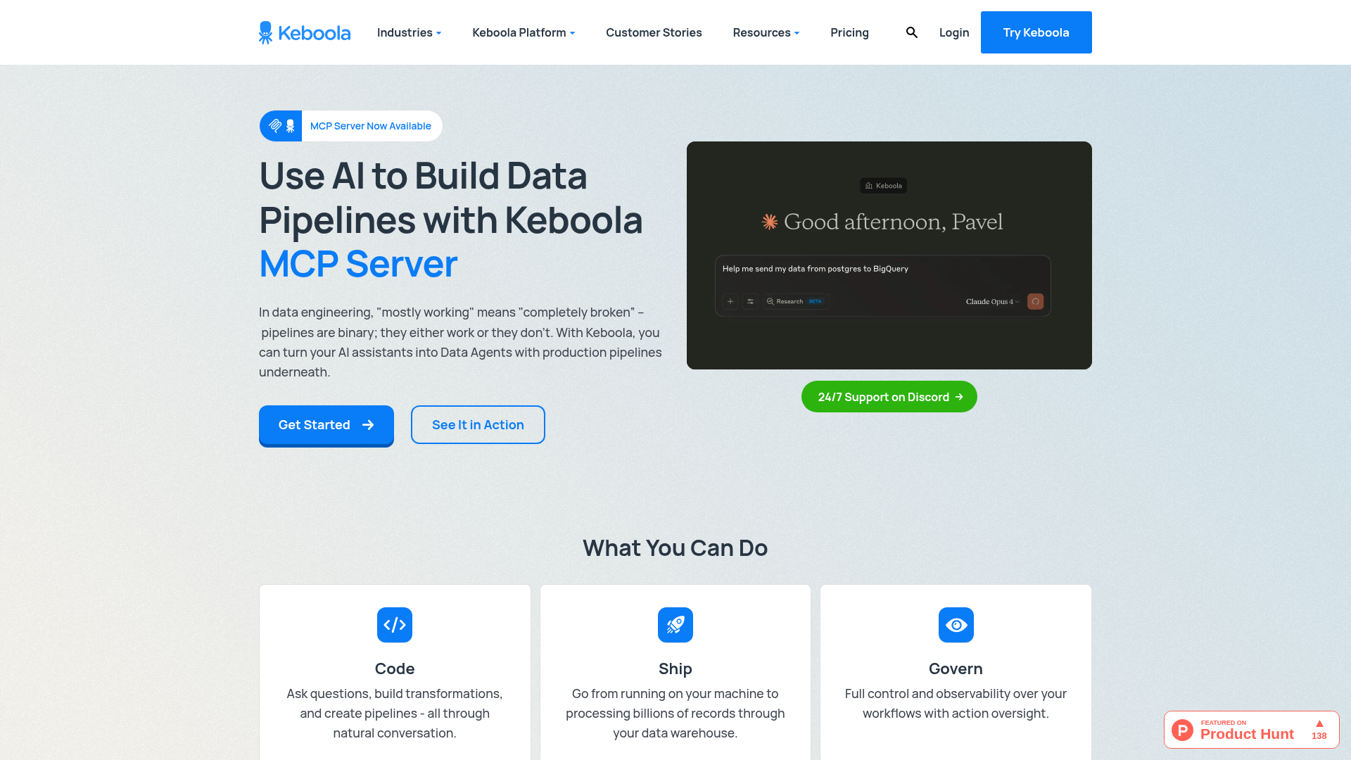 Keboola MCP Server screenshot