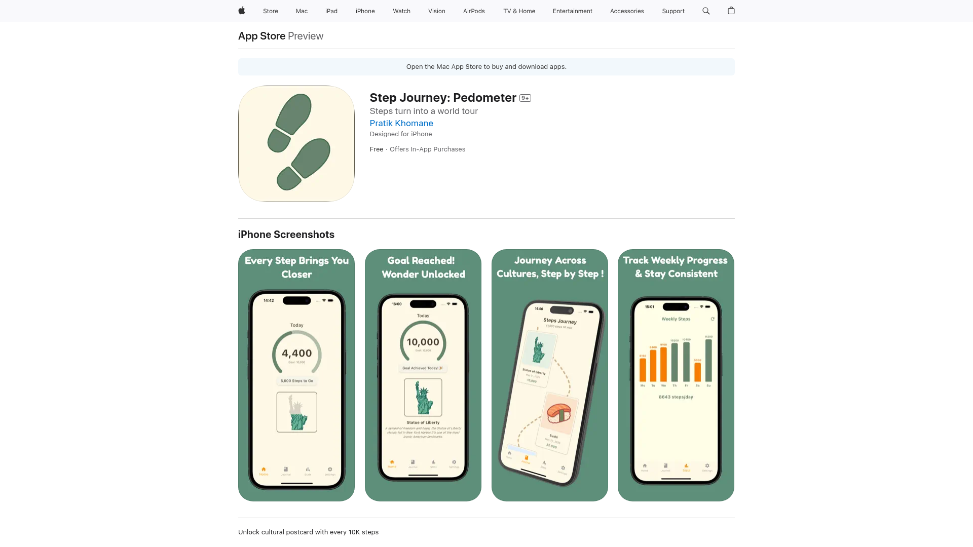 Step Journey: Pedometer screenshot