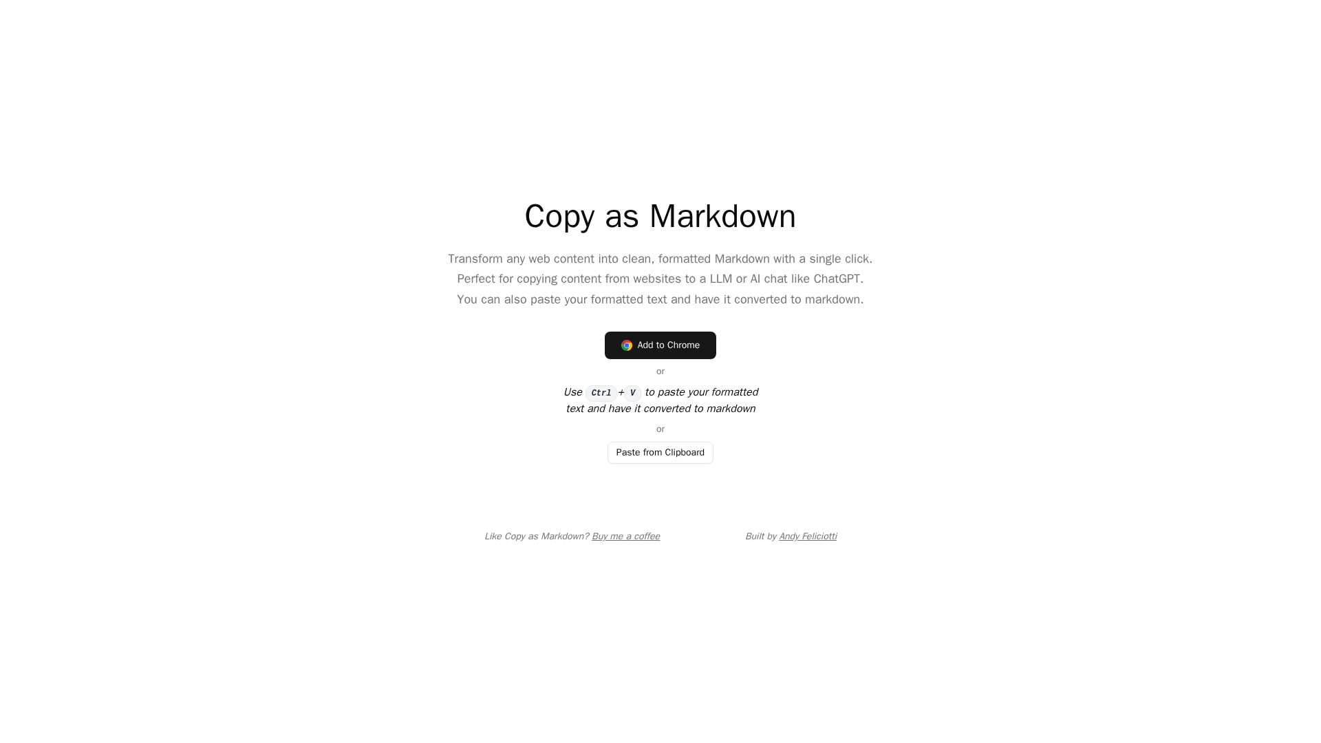 Copy as Markdown screenshot